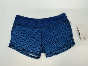 Kyodan Women’s M Deep Sea Blue Polka Dot Running Athletic Shorts NWT